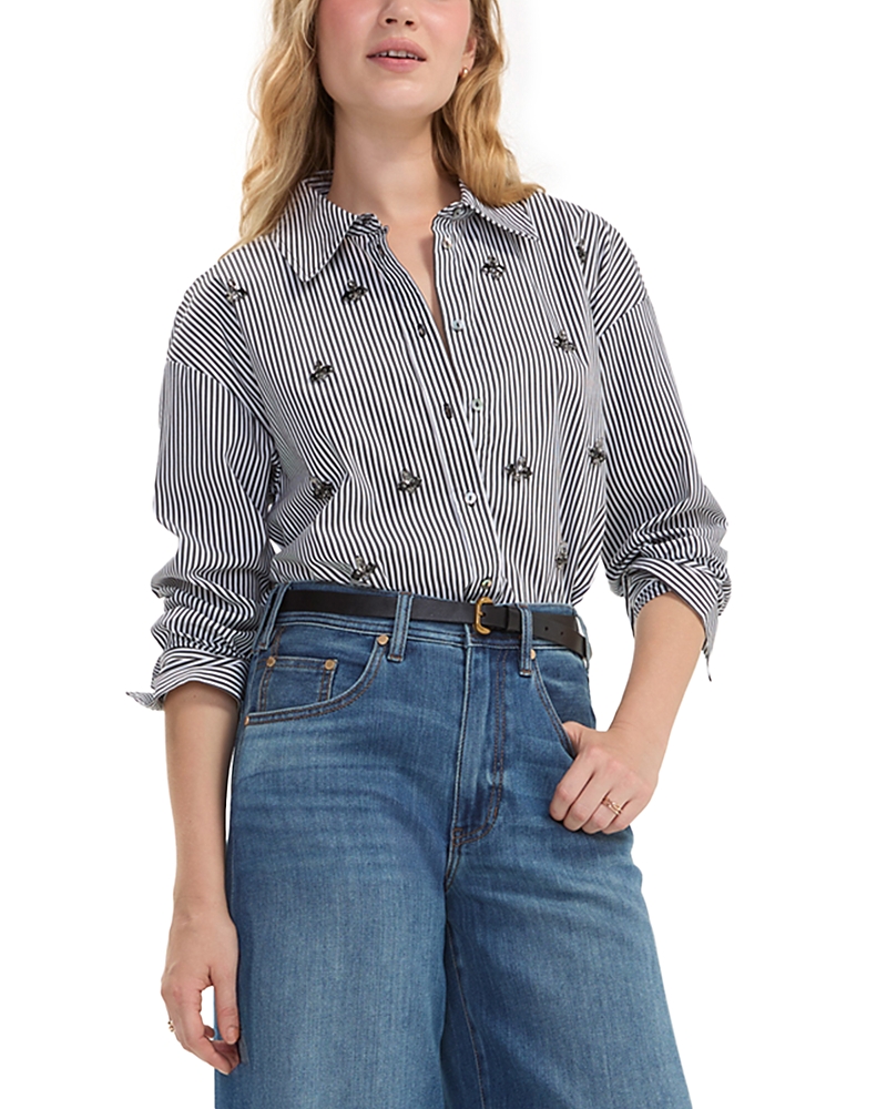 Liverpool Los Angeles Embellished Button Front Shirt