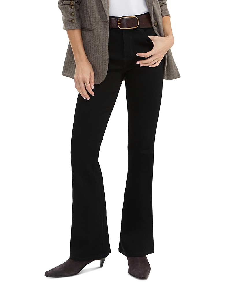 Liverpool Los Angeles Bobby Mid Rise Baby Bootcut Jeans in Black Rinse