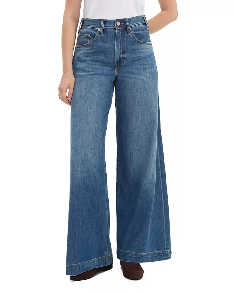 Liverpool Los Angeles Kit High Rise Wide Leg Jeans in Autumn Fade