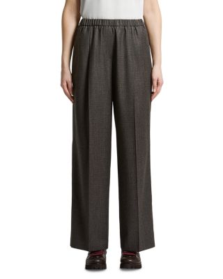 Peserico Wool Blend Flannel Wide Pants