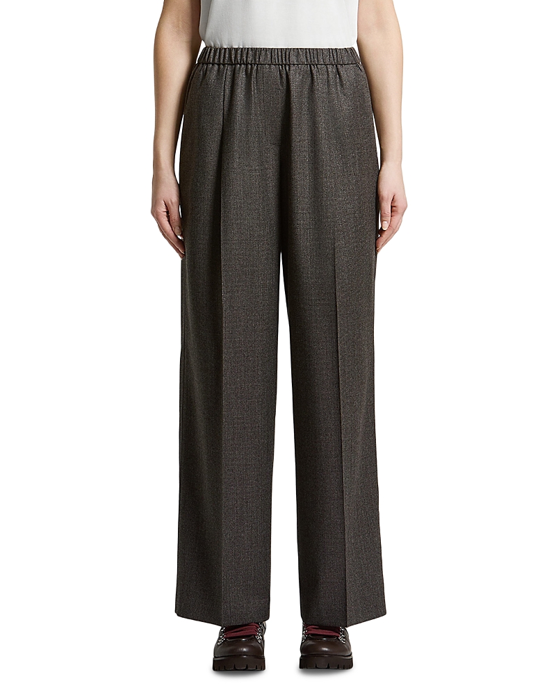 Peserico Wool Blend Flannel Wide Pants