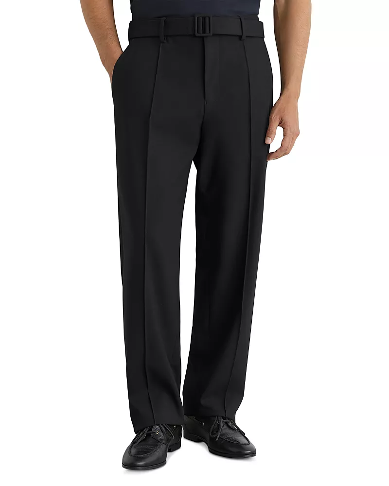 Reiss Peshi Sliding Buckle Belt Trousers
