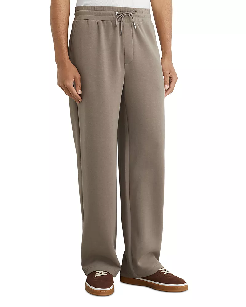 Reiss Rivo Relaxed Interlock Drawstring Jogger Pants