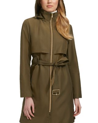 Zip Front Trench Rain Coat - thumbnail 3