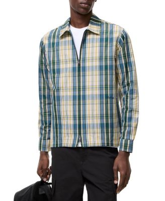 Check Cotton Linen Overshirt