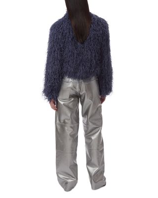 Ginette Mongolian Faux Fur Jacket - thumbnail 3