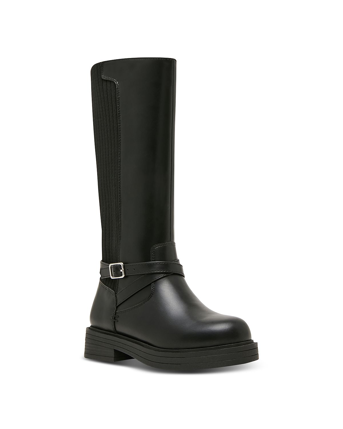 Steve Madden Girls' Jcore Knee High Buckle Boots Little Kid