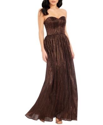 Audrina Plisse Maxi Gown - thumbnail 2