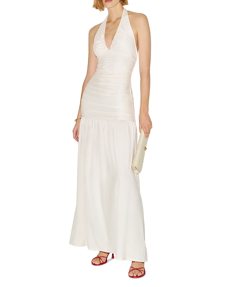Reformation Hugo Ruched Knit Dress