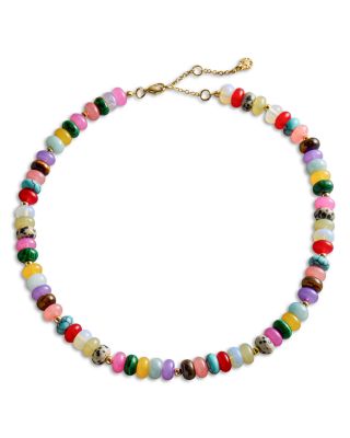 Baublebar Aaliyah Multi Gemstone Beaded Collar Necklace, 17