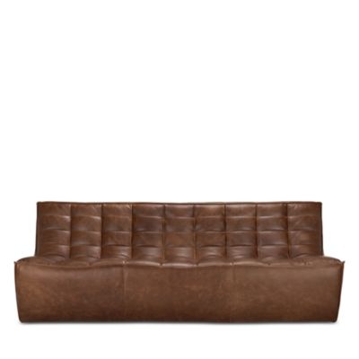 N701 Leather Three Seater Sofa