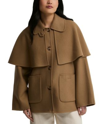 Aggy Wool Blend Cape Coat