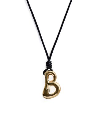 Baublebar Initial Adjustable Cord Pendant Necklace, 32