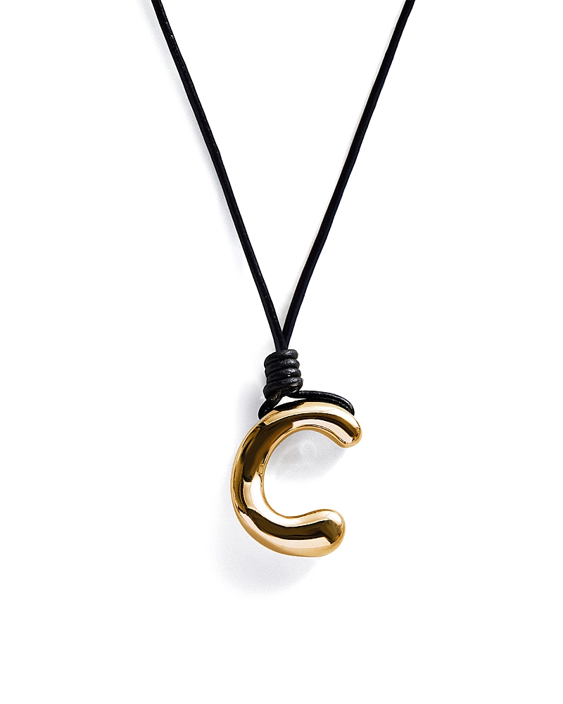 Baublebar Initial Adjustable Cord Pendant Necklace, 32 · OS