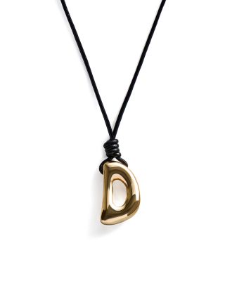 Baublebar Initial Adjustable Cord Pendant Necklace, 32