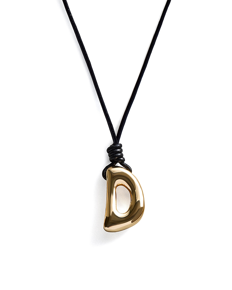 Baublebar Initial Adjustable Cord Pendant Necklace, 32