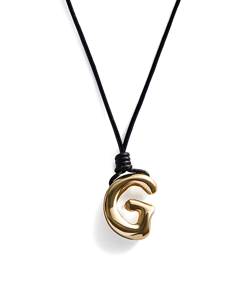 Baublebar Initial Adjustable Cord Pendant Necklace, 32