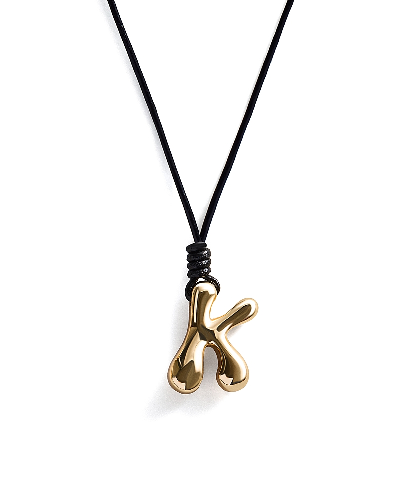 Baublebar Initial Adjustable Cord Pendant Necklace, 32