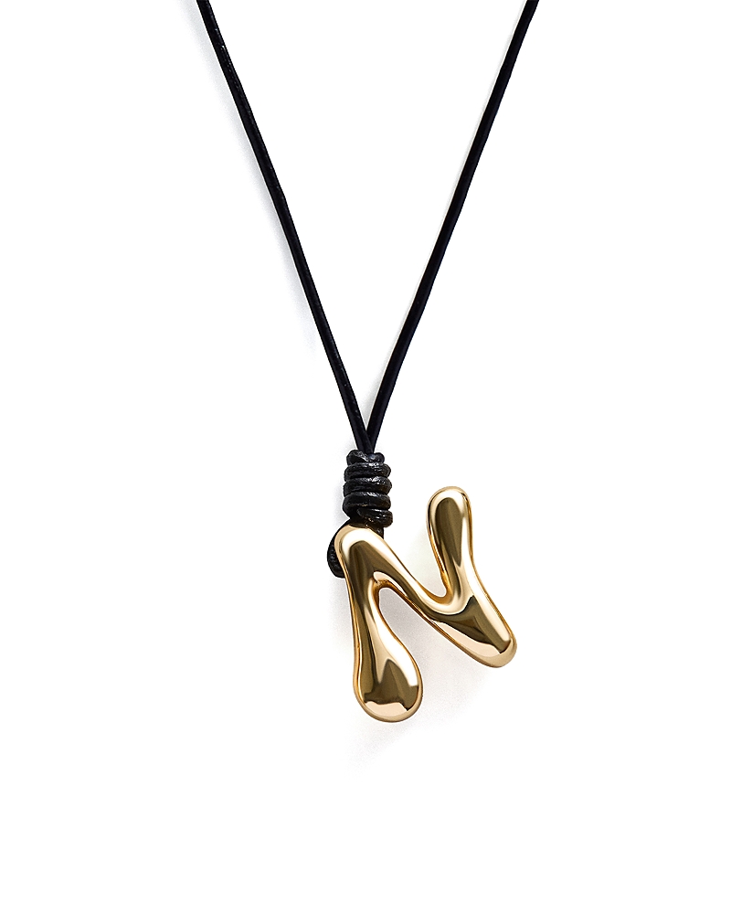 Baublebar Initial Adjustable Cord Pendant Necklace, 32