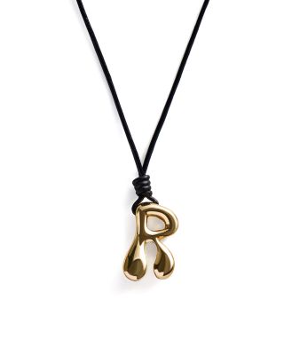 Baublebar Initial Adjustable Cord Pendant Necklace, 32 In Gold