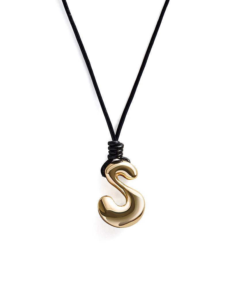Baublebar Initial Adjustable Cord Pendant Necklace, 32 · OS