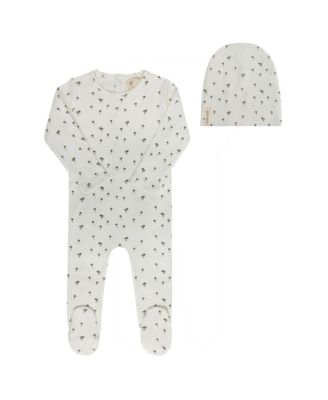  Boys' Printed Palm Trees Collection Footie + Beanie - Baby