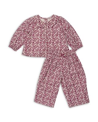 Girls' Dawson Printed Cotton Top & Pants Set - Baby