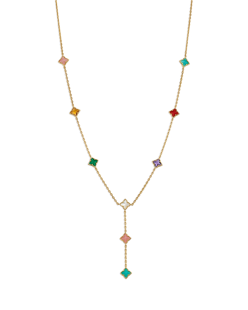 Roberto Coin 18K Yellow Gold Venetian Princess Multi Stone Lariat Necklace, 15