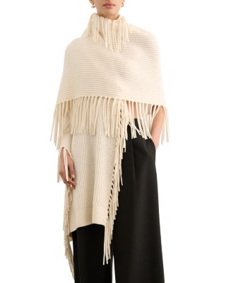 Anais Wool & Cashmere Fringe Wrap
