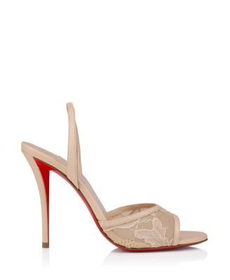  Women's Miss Z Lace Sling Slingback 100mm Pumps