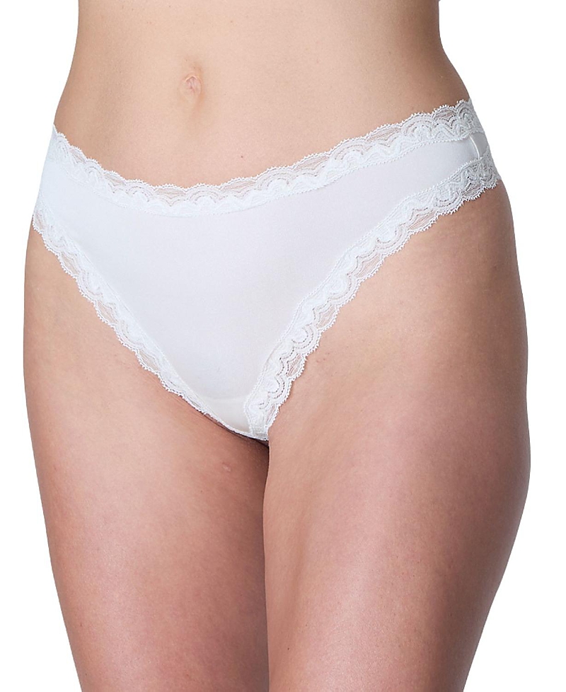 Uwila Warrior Women's Soft Silk Lace Trim Thong