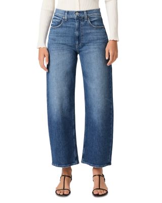 Arellia High Rise Barrel Leg Jeans in Stoneview
