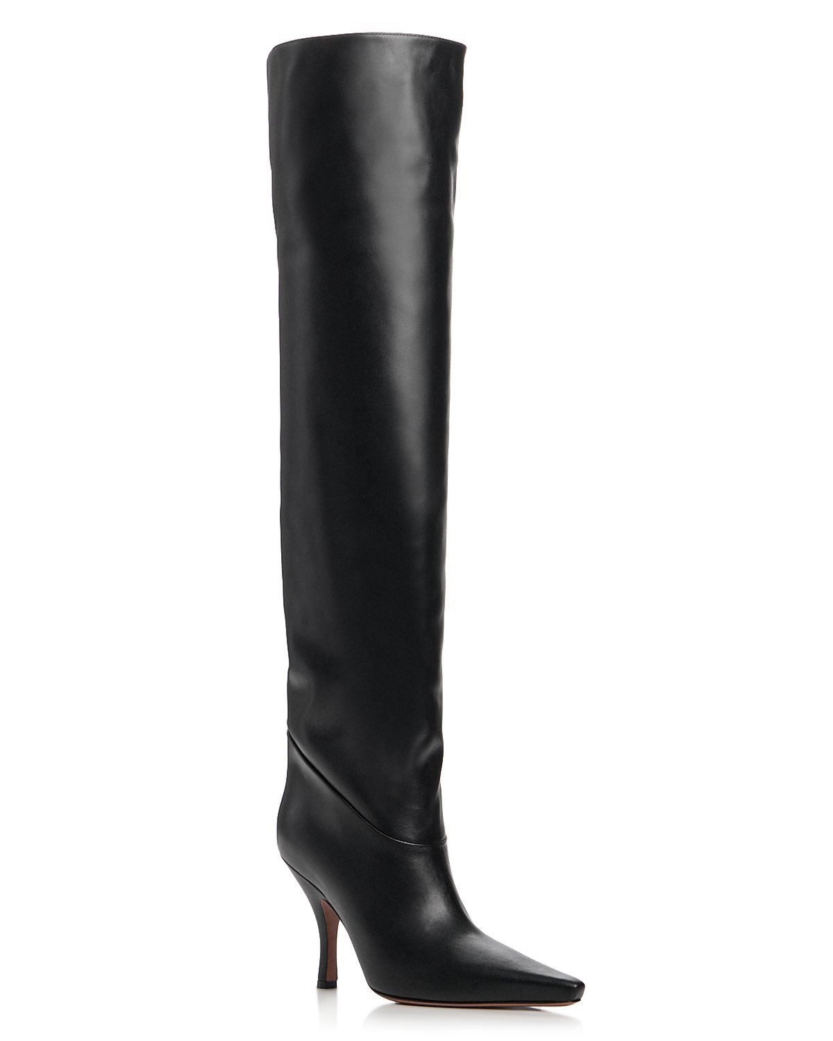 Paris Texas Women's Rose Leather Over-the-Knee Boots