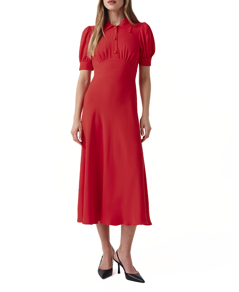 Ghost London Wilma Collared Midi Shirt Dress