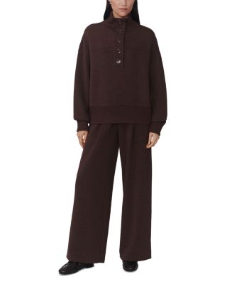 Bronya Button Placket Sweatshirt - thumbnail 4