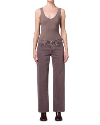 High Rise Loose Jeans in Mauvine