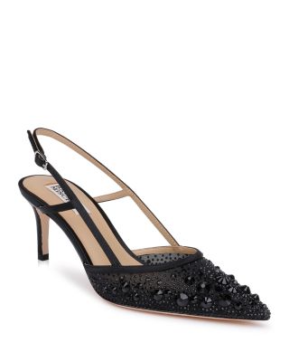 Women's Reem Embellished Satin Slingback Pumps