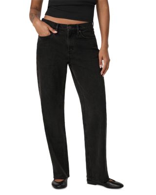 Vintage Classic Cotton Blend Mid Rise Straight Jeans