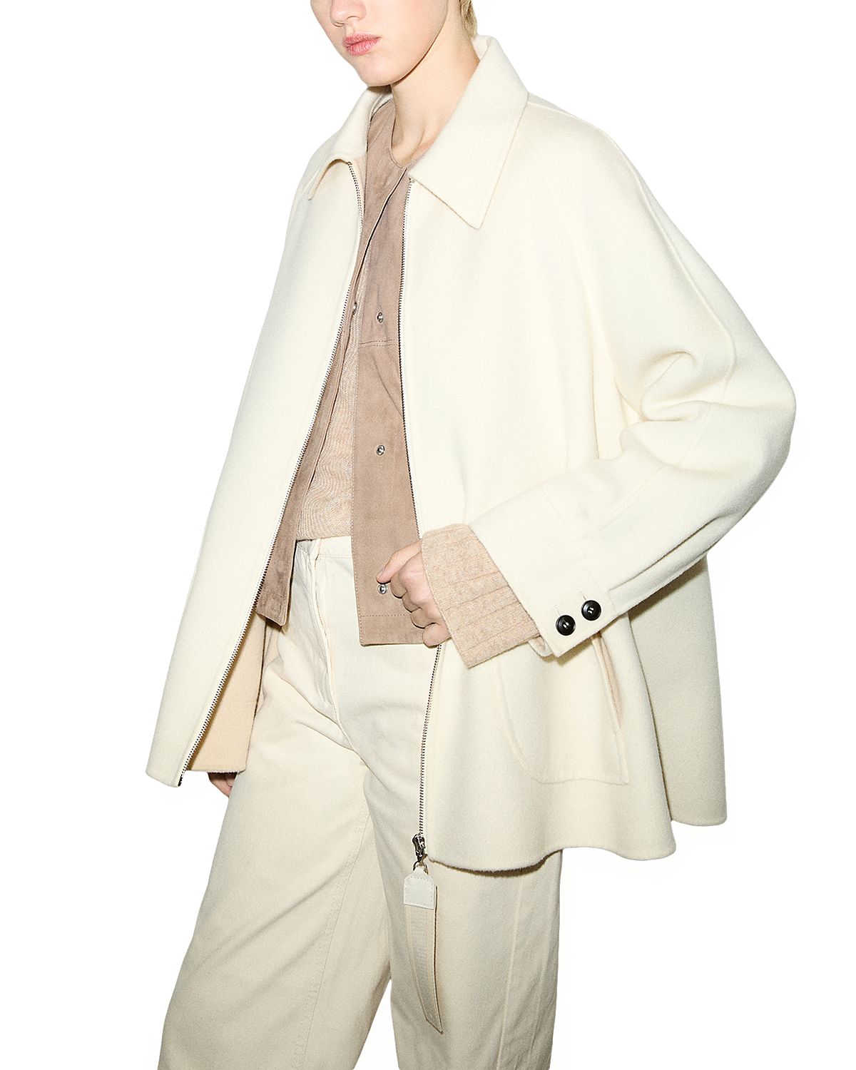 Max & Co. Saggina Double Woven Wool Short Coat