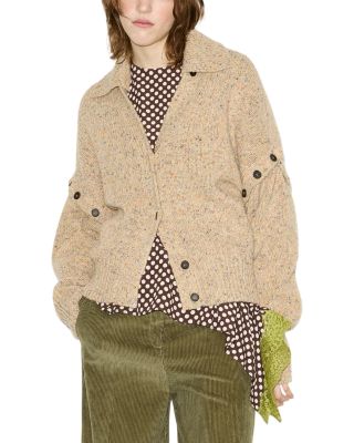 Fiabe Wool Detachable Sleeve Cardigan