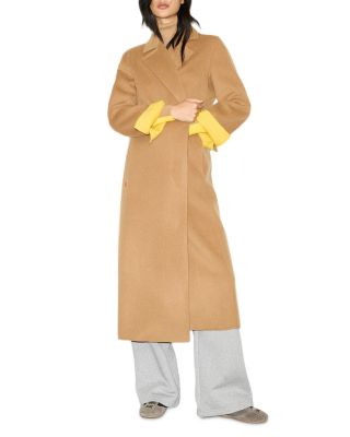 Longrundbl Double Faced Wool Long Coat