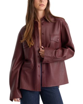 Good American The Better Than Leather Classic Shirt