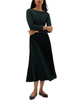 Lucinda Mixed Media Midi Dress