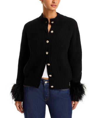 Laura Feather Trim Cardigan