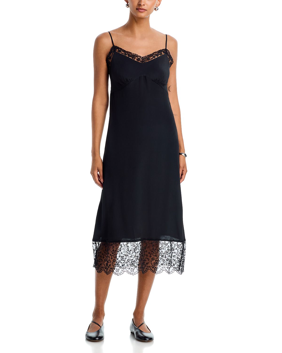 Simone Rocha Lace Trim Slip Dress