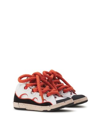 Lanvin Curb Snake Sneakers In Leather