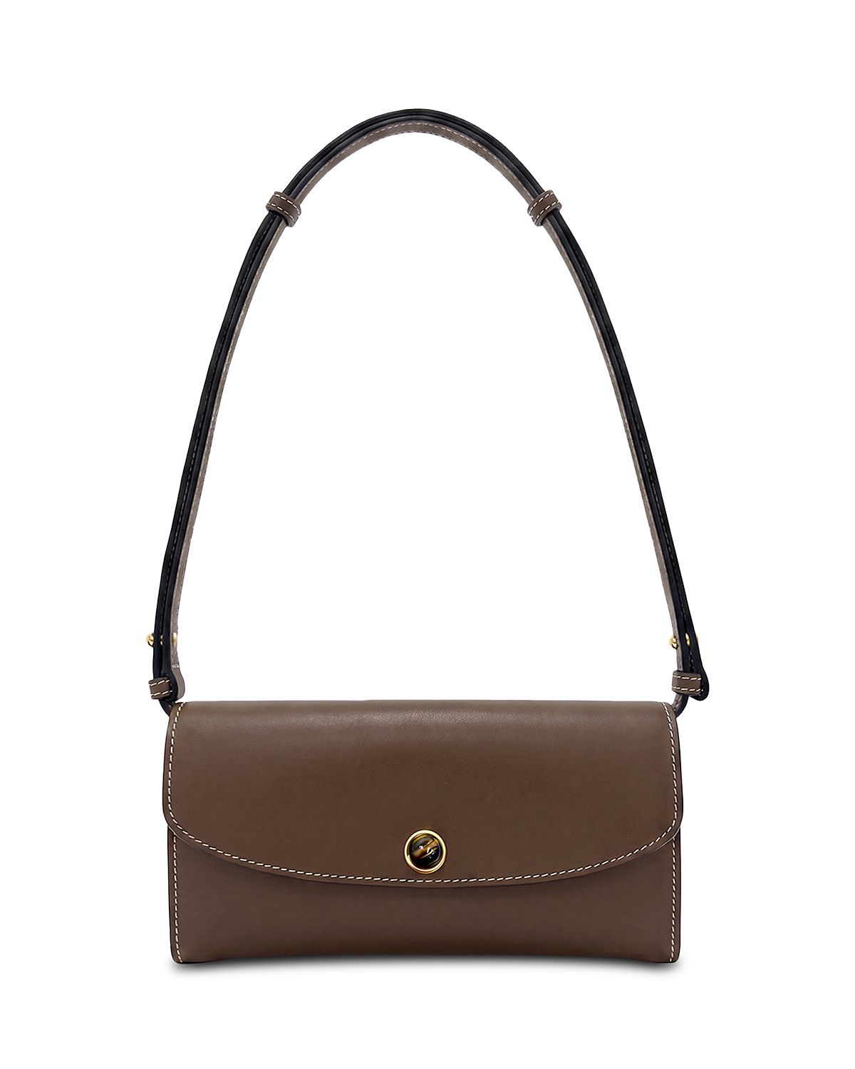 Veronica Beard Stitched Leather Crossbody