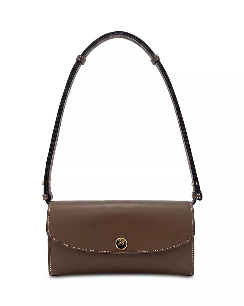 Veronica Beard Stitched Leather Crossbody