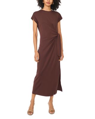 Vince Camuto Dolman Sleeve Tie Waist Maxi Dress