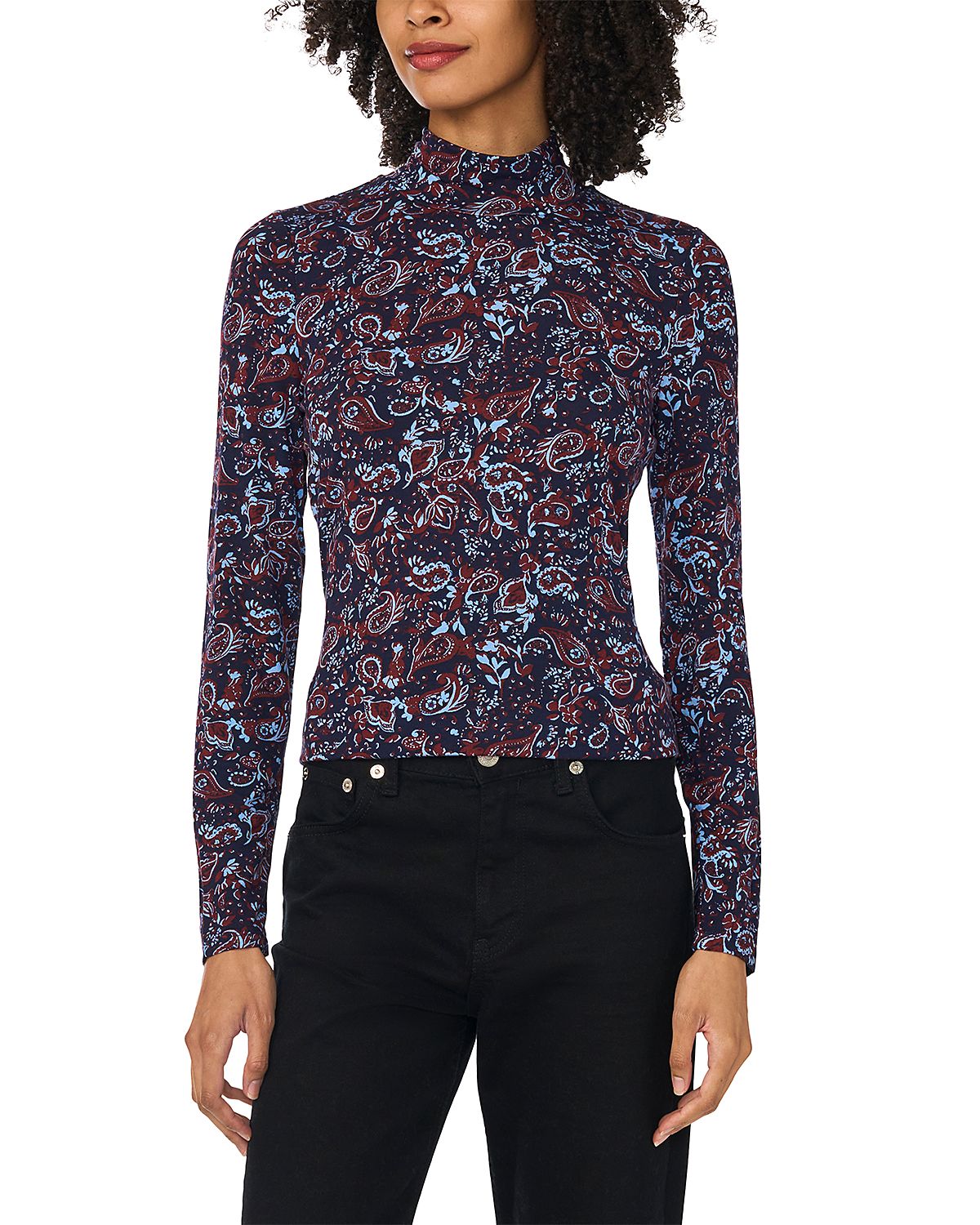 Vince Camuto Mock Neck Long Sleeve Top